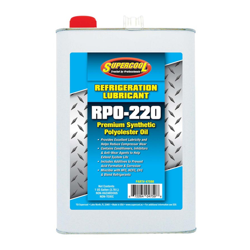 [47598] HVAC RPO- 220 VISC. REFRIGERATION LUBRICANT 128OZ