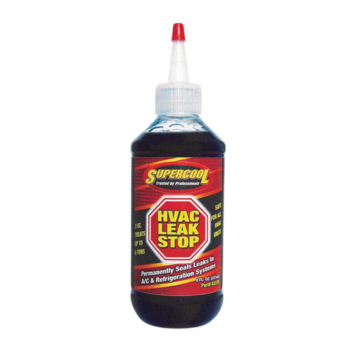 [43378] HVAC SUPER LEAK STOP PLUS U/V DYE 8OZ SQUEEZE TIP